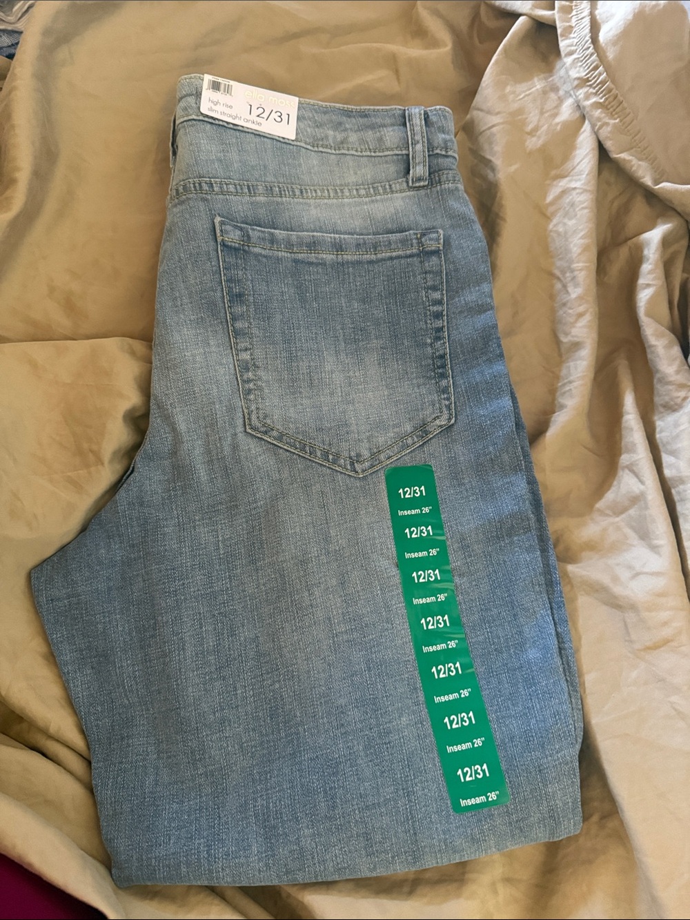 Ella Moss Light Blue Men's Slim Straight Jeans